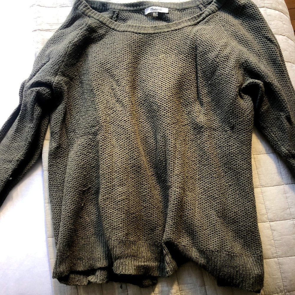 Madewell knit sweater with crossover back